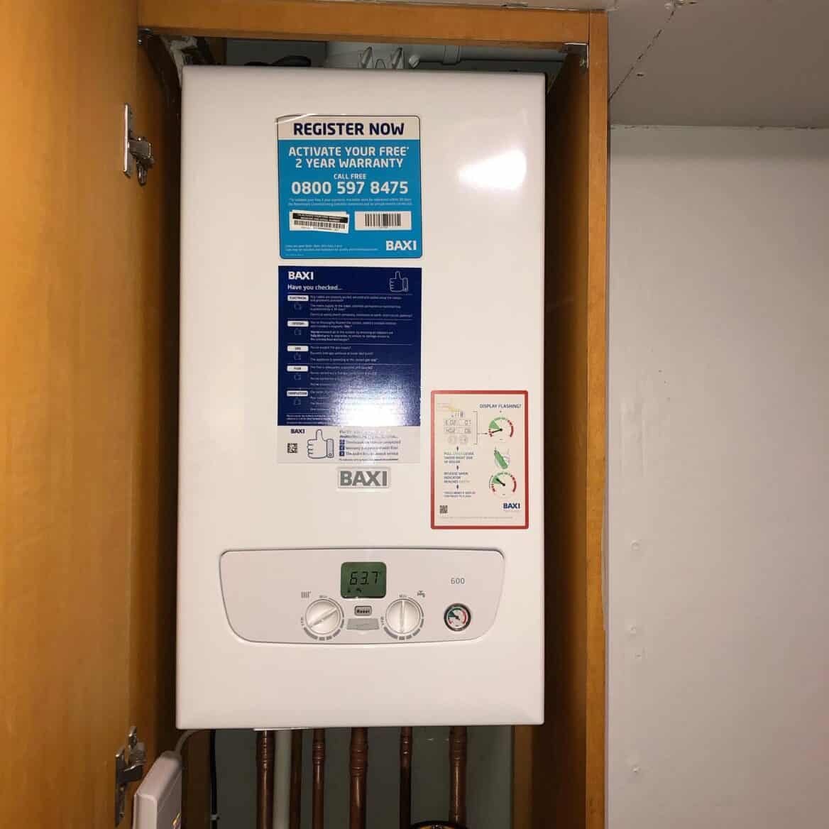 New Baxi Gas Boiler Installation