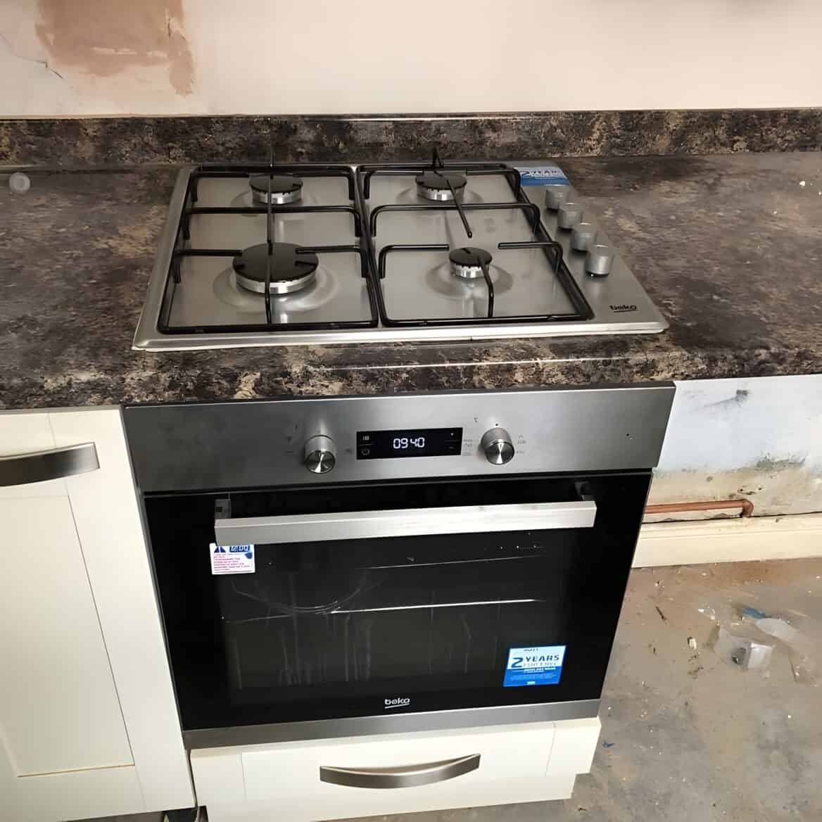 New Gas Appliance Hob And Cooker Install 1