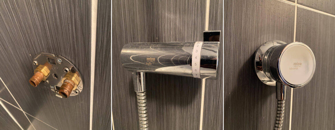 New Mira Thermal Bar Shower Installation 1