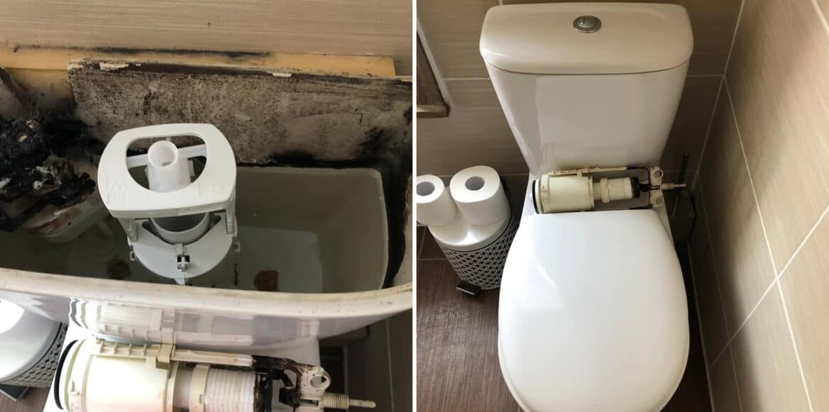 Toilet Repair New Flush System Fitted 1